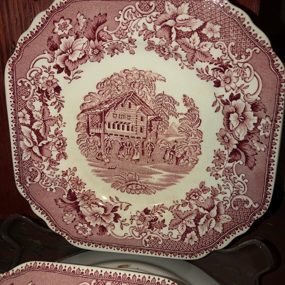 3- Avon Cottage Wedgewood Salad Plates - Picture 4 of 10